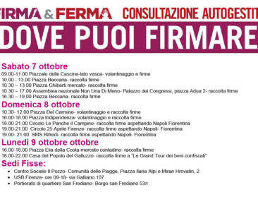 firmare 7 9 ottobre