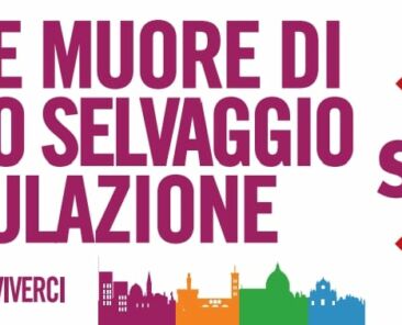 striscione FIRENZE MUORE